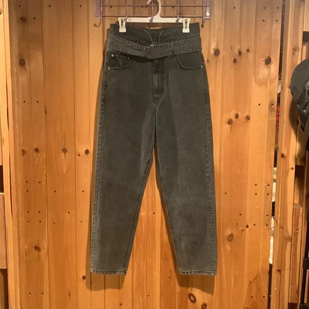 GRLFRND Dee high waist jeans with belt size 27